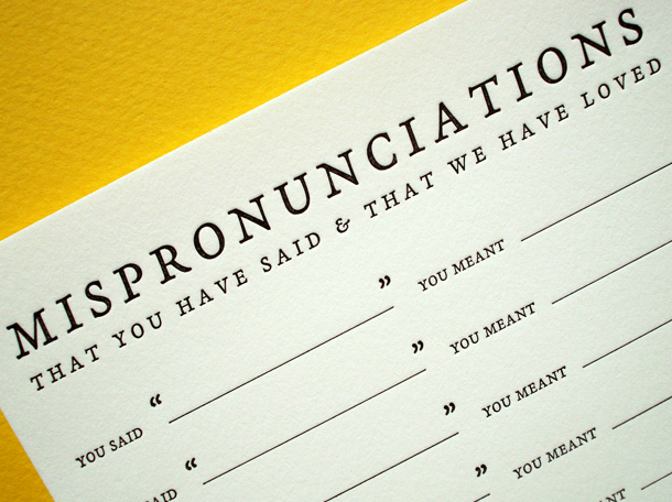 HP Mispronunciations